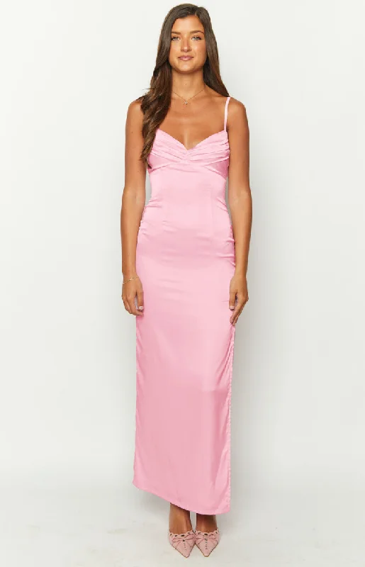 Trendy women’s clothing that suits every taste   Honey Light Pink Maxi Dress