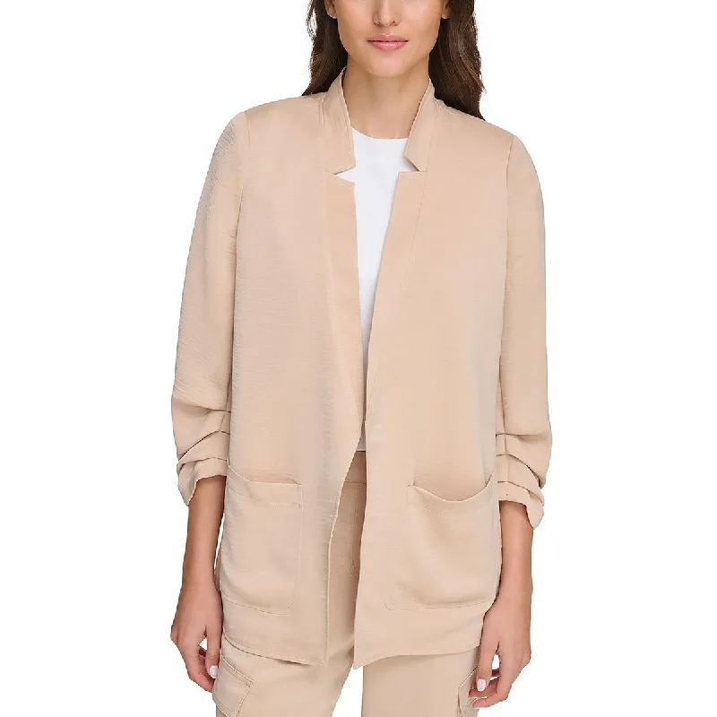 Casual outfits that elevate your style   Womens 3/4 Sleeve Suit Separate Open-Front Blazer