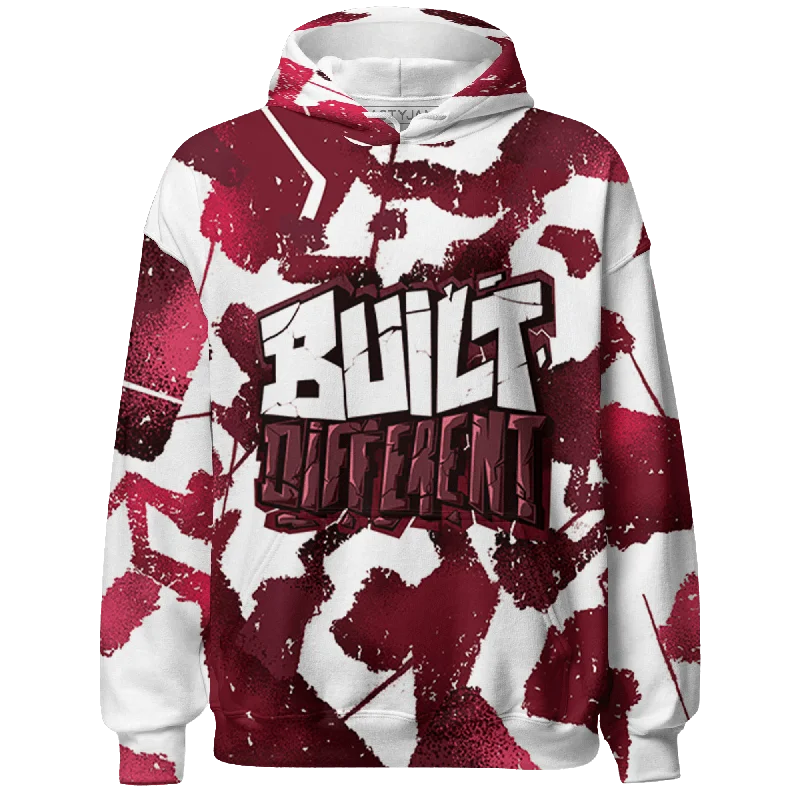 NastyJamz High White Team Red 1s Hoodie Match Built Different 3D All-Over Print Broken