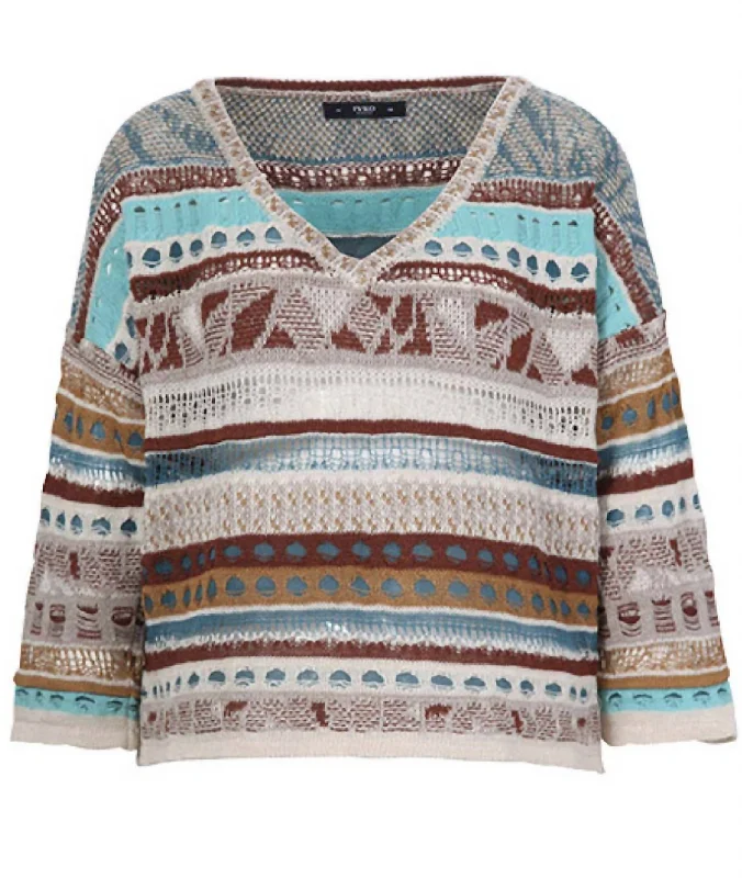 Statement pieces for the confident woman   Nomads Stripes Pullover In Multi