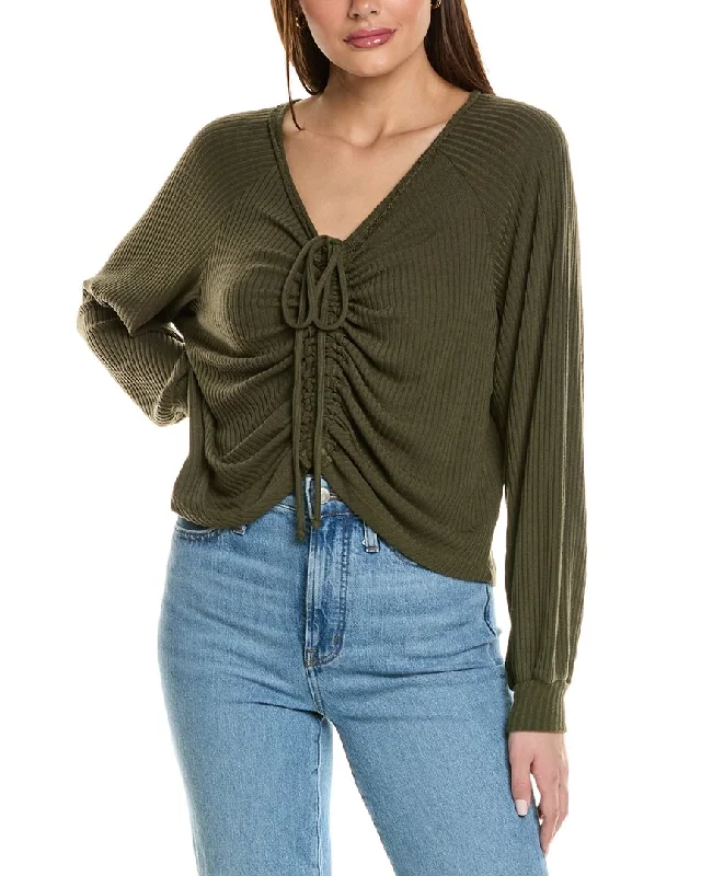 Cozy women’s clothing for the colder months   Project Social T Remy Ruched Front Sweater