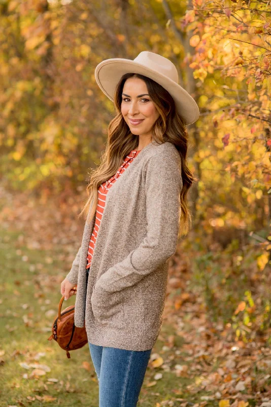 A perfect wardrobe for fashionable women   So Soft Marled Pocket Cardigan