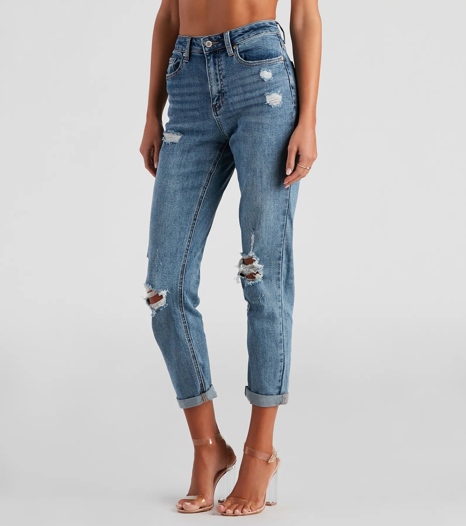 Fashionable clothing to fit every body type   Amanda High-Rise Boyfriend Jeans by Windsor Denim
