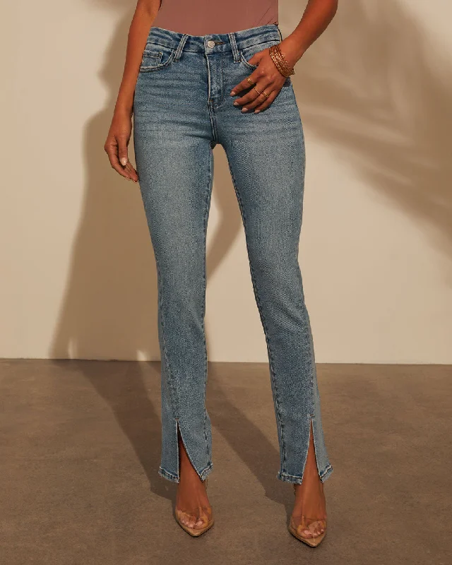 Dress to impress with elegant women’s wear   Jennings Split Hem Straight Jeans