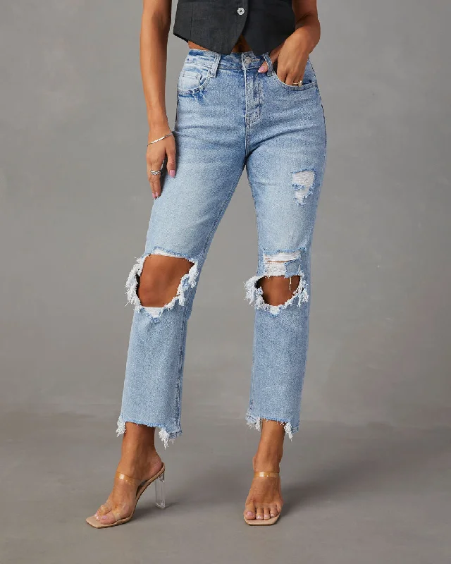 Get noticed with eye-catching women’s fashion   Jolee High Rise Distressed Cropped Jeans