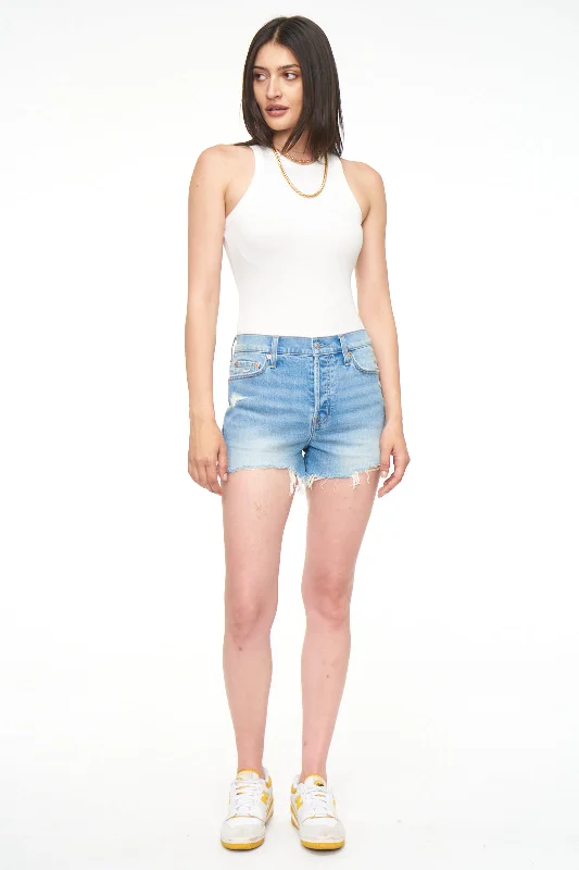 Refresh your closet with chic and comfy styles   Nova High Rise Cut Off Short - Wave Vintage