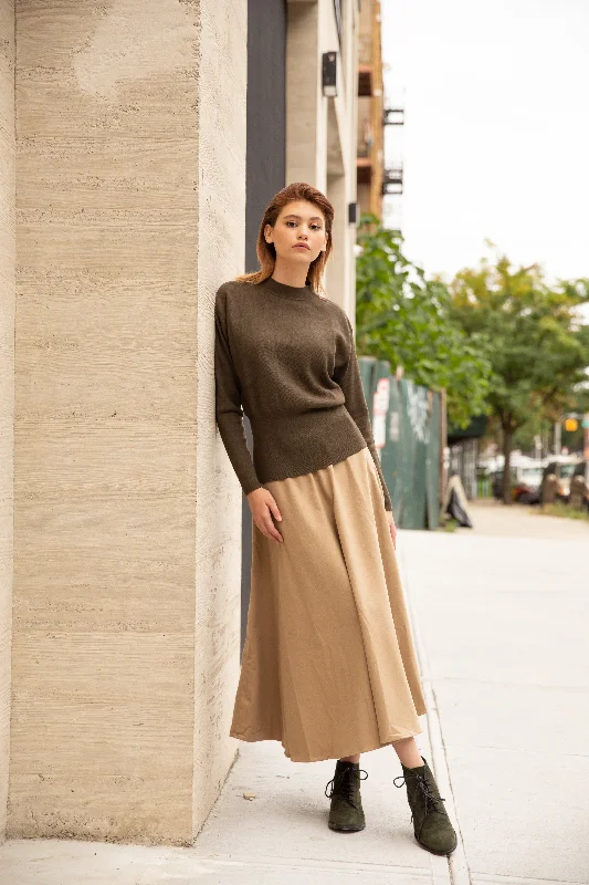 Elegant evening wear for special events   Winter Circle Skirt - Latte