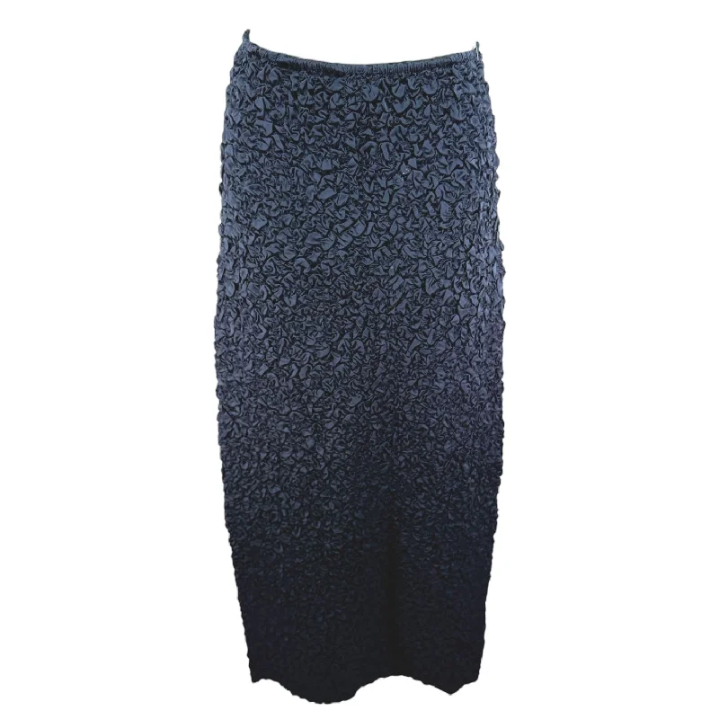 Tavi Midi Skirt Designer By Mara Hoffman In Navy, Size: S